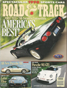 ROAD & TRACK 1997 SEPT - ELISE, LS1 FIREBIRD, 911 GT1